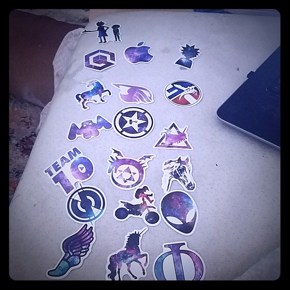19 pack of galaxy stickers